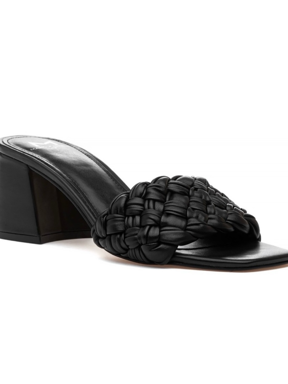 Marc Fisher Nahea Block Heel Slip on Sandal, Size 5.5